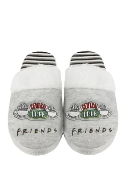 Vanilla Underground Grey Friends Womens Winter Mule Slippers