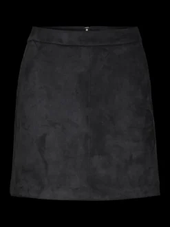 VERO MODA Black Short Faux Suede Skirt