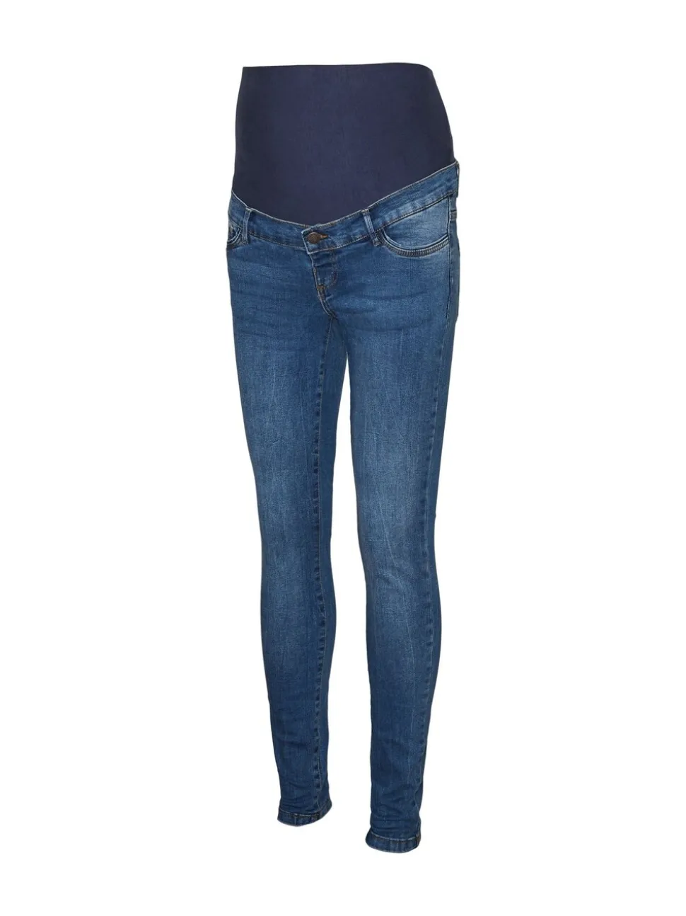 VERO MODA Blue Maternity Over The Bump Stretch Comfort Skinny Jeans