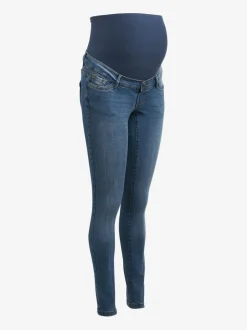 VERO MODA Blue Maternity Over The Bump Stretch Comfort Skinny Jeans