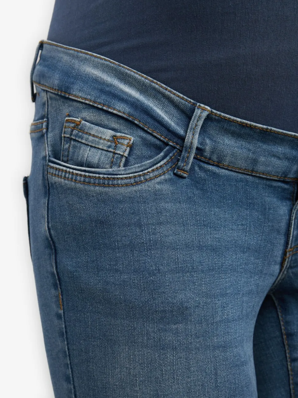 VERO MODA Blue Maternity Over The Bump Stretch Comfort Skinny Jeans