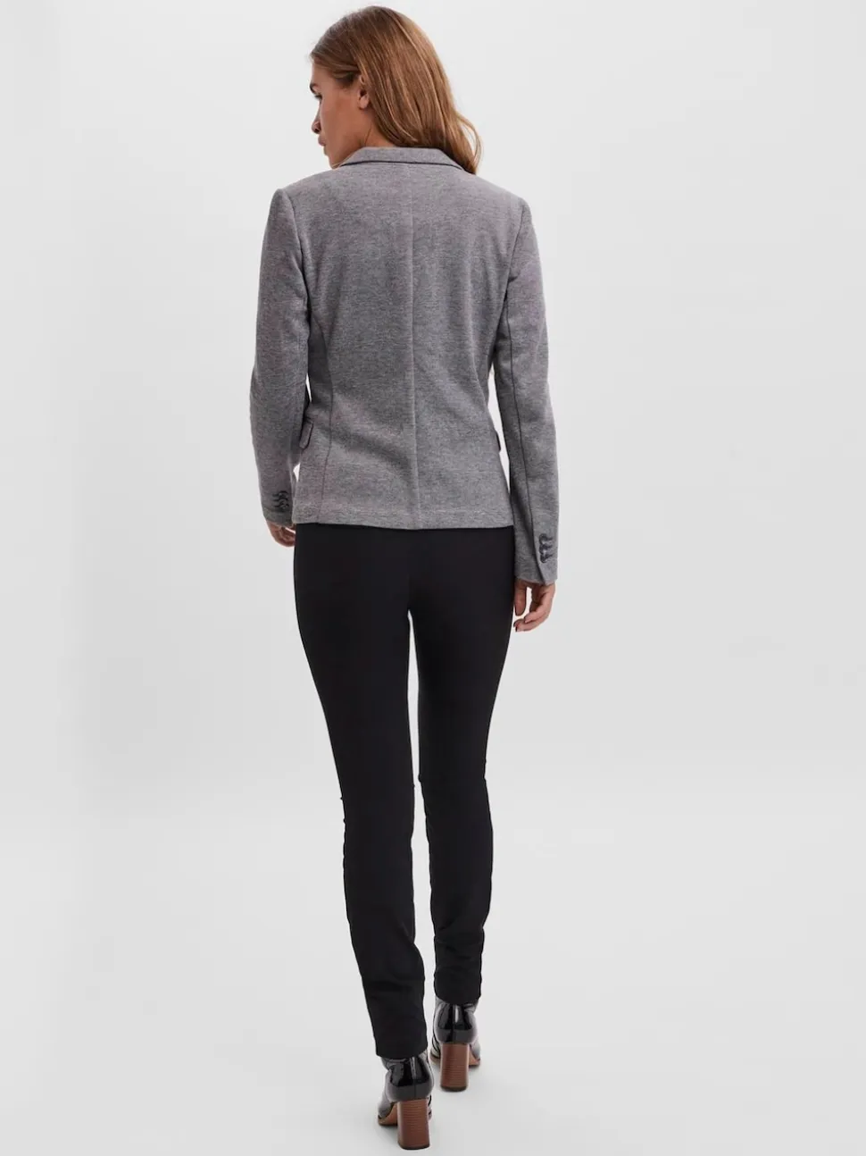 VERO MODA Grey Fitted Blazer