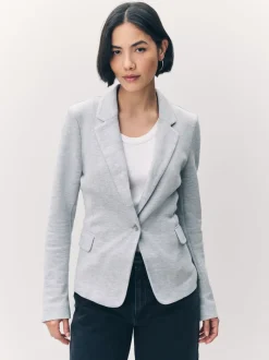 VERO MODA Light Grey Fitted Blazer