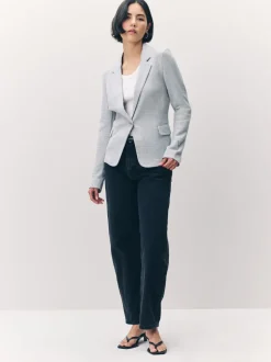 VERO MODA Light Grey Fitted Blazer