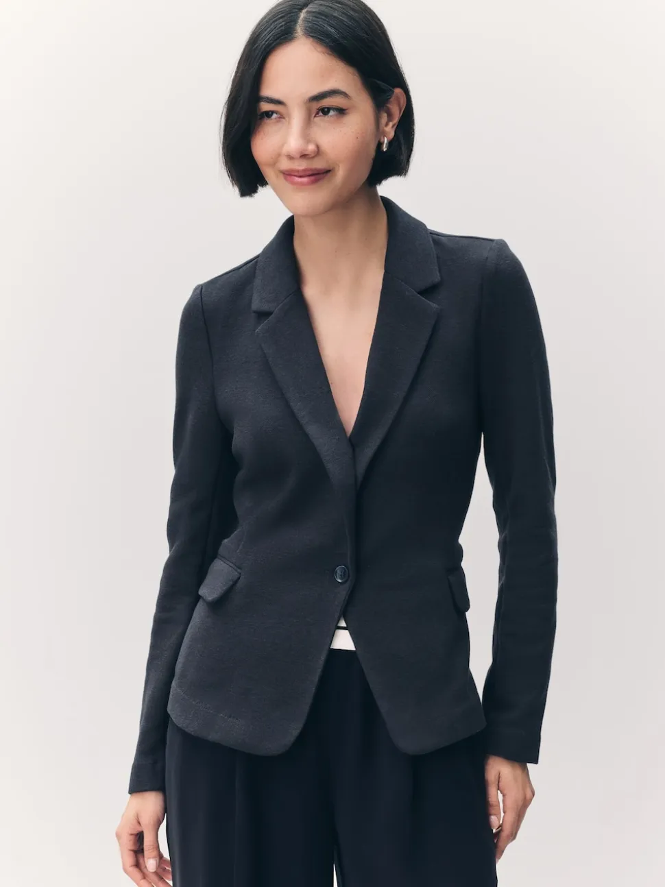 VERO MODA Navy Fitted Blazer