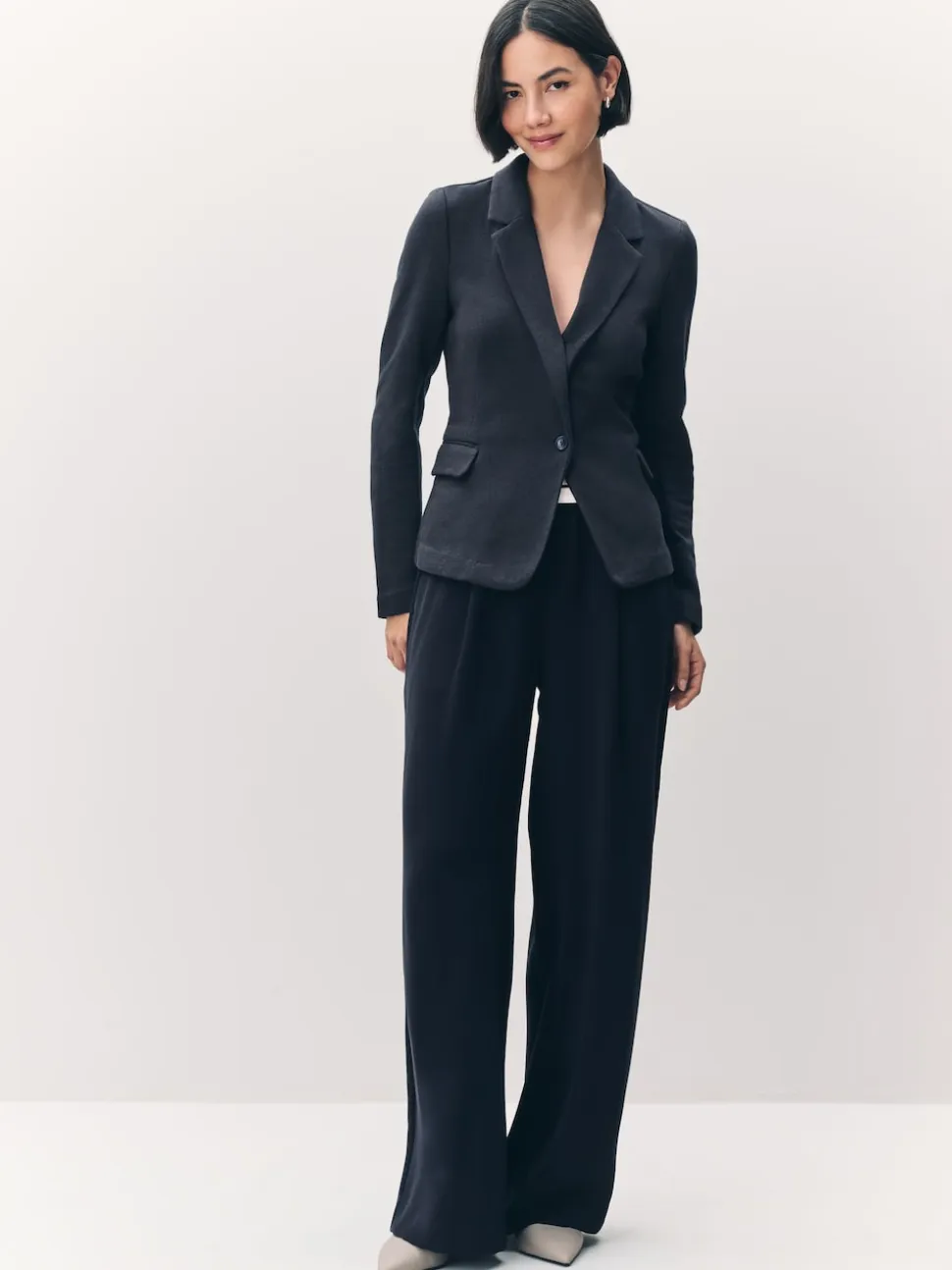 VERO MODA Navy Fitted Blazer