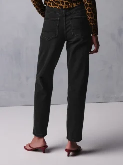 Washed Black Mom Comfort Stretch Jeans