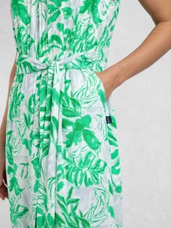 Weird Fish Green Padra Printed Jumpsuit
