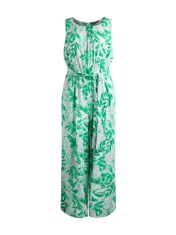 Weird Fish Green Padra Printed Jumpsuit