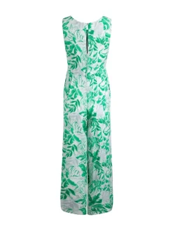 Weird Fish Green Padra Printed Jumpsuit