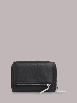 Whistles Black Bibi Zip Purse