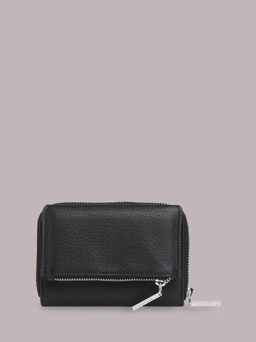 Whistles Black Bibi Zip Purse
