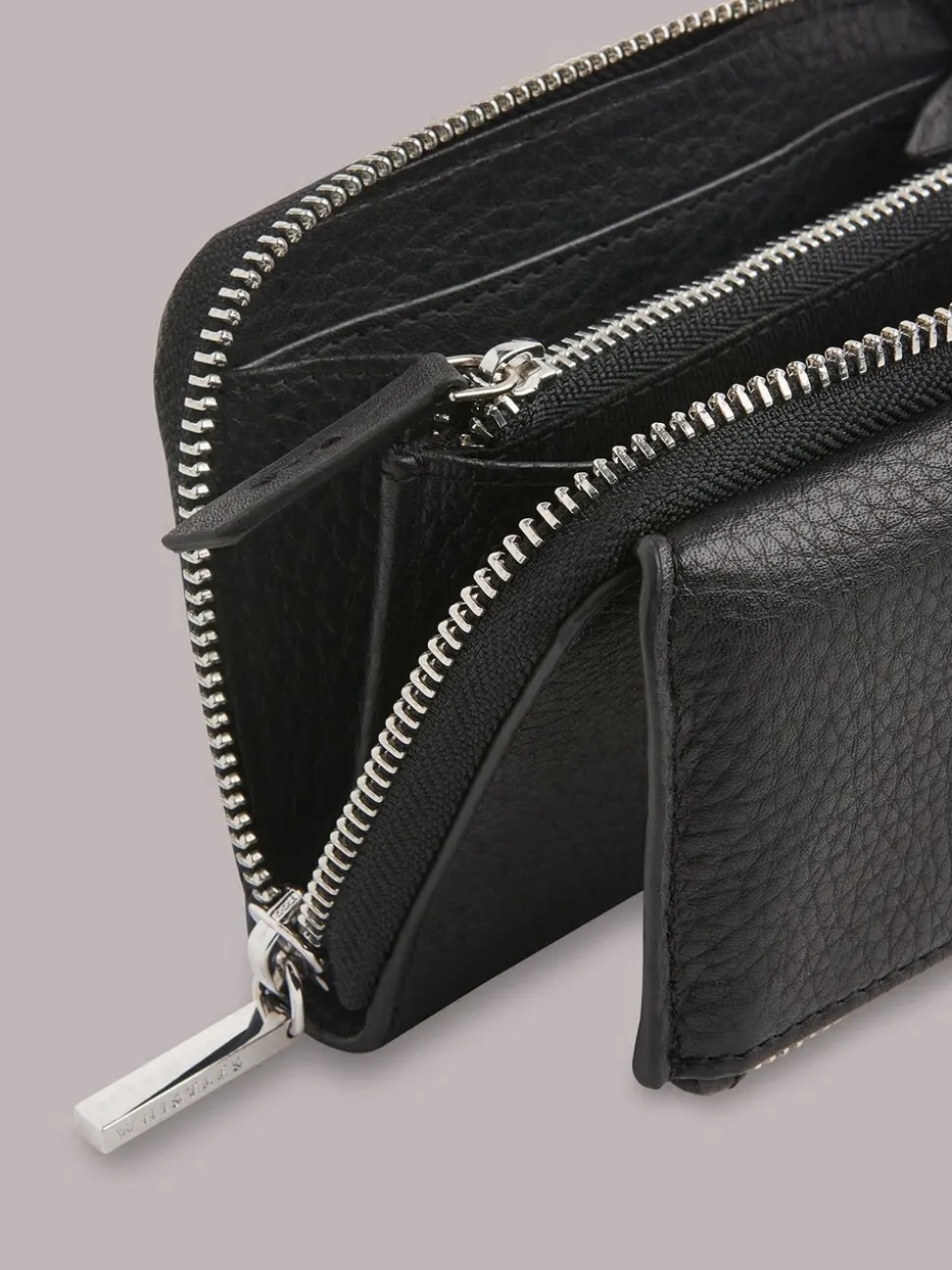 Whistles Black Bibi Zip Purse