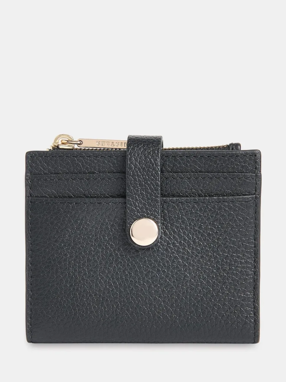 Whistles Black Danni Tab Detail Compact Purse