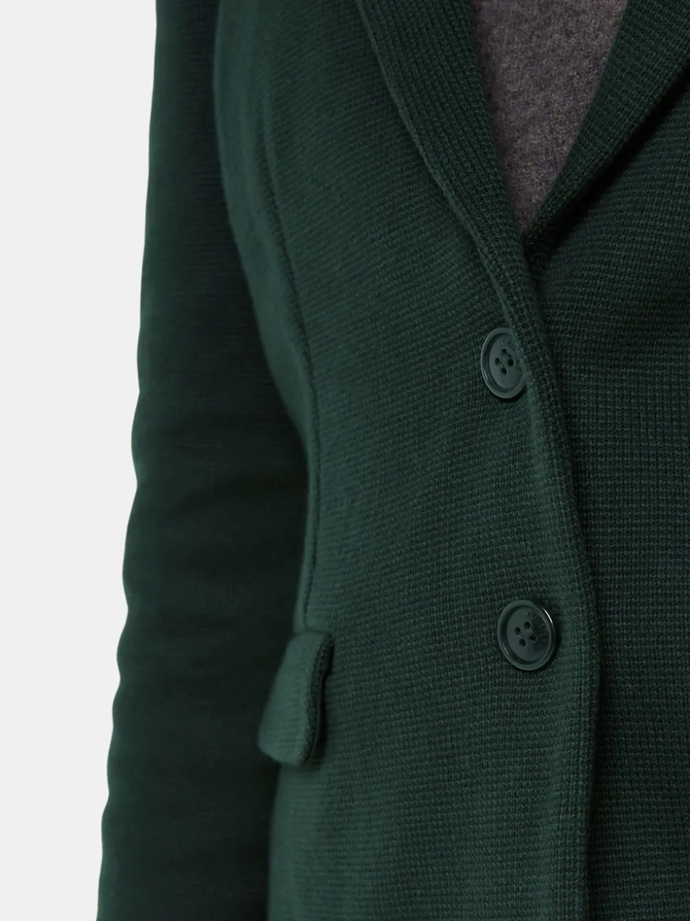 Whistles Green Slim Jersey Jacket