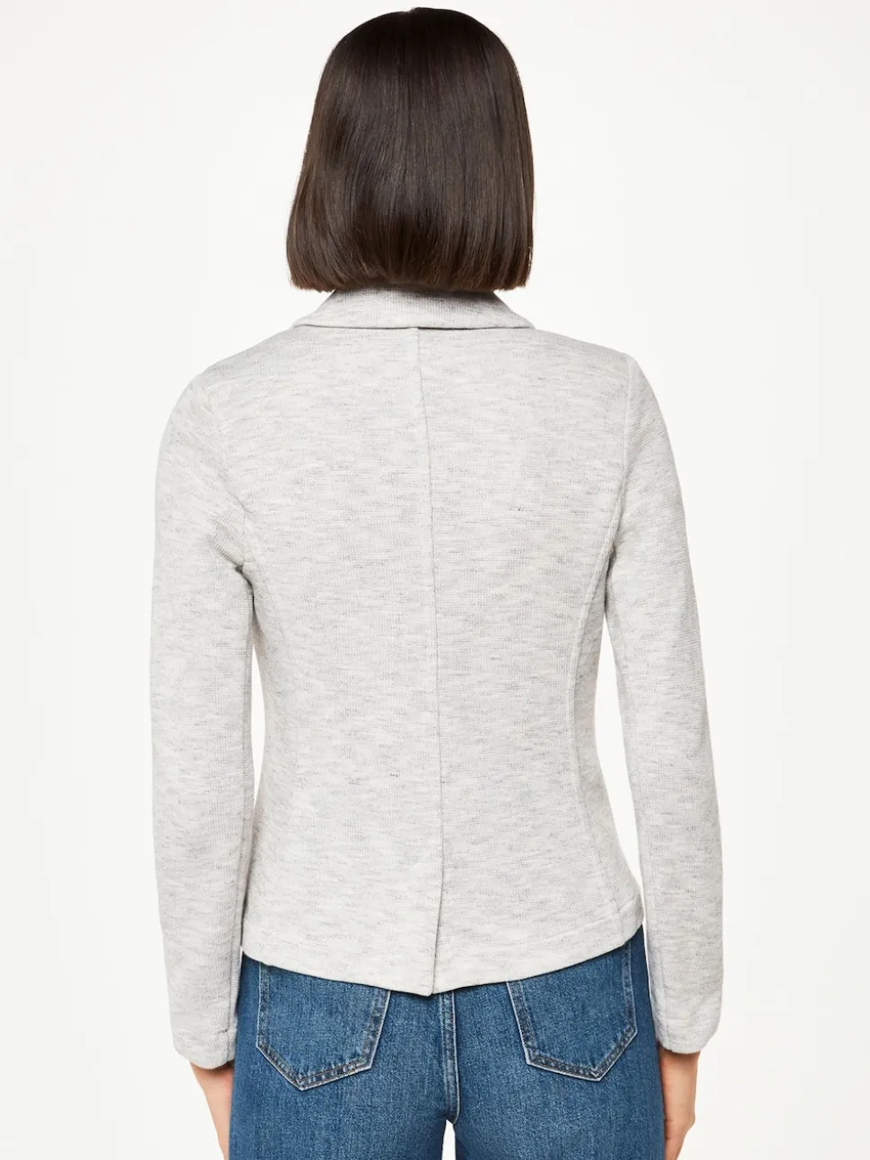 Whistles Grey Slim Jersey Jacket