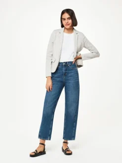 Whistles Grey Slim Jersey Jacket