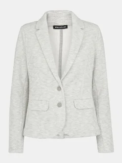 Whistles Grey Slim Jersey Jacket