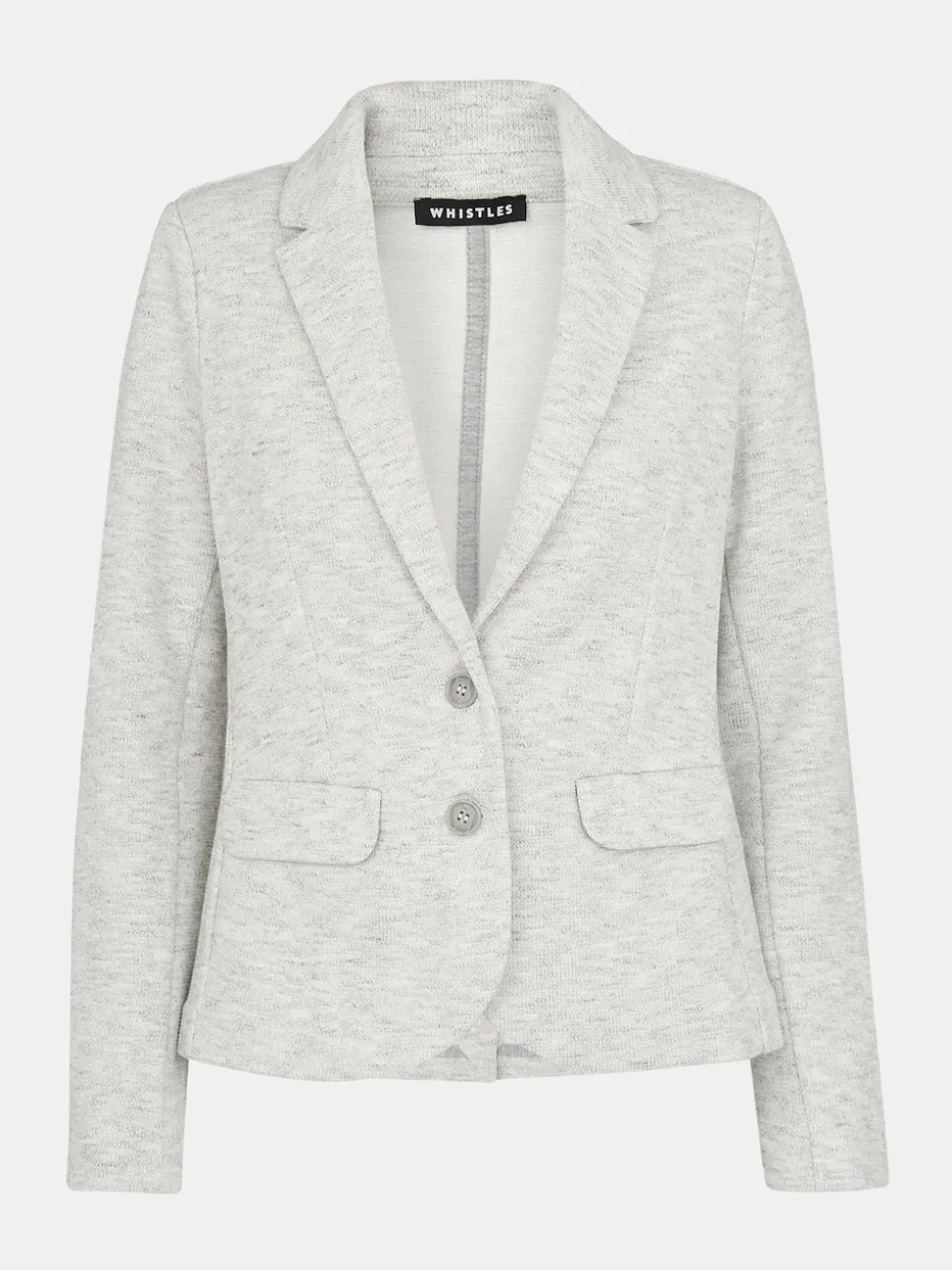 Whistles Grey Slim Jersey Jacket