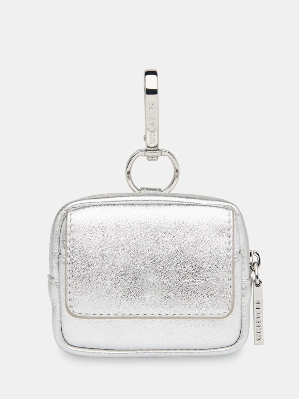 Whistles Silver Bibi Keyring Purse