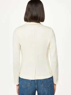 Whistles White Slim Jersey Jacket