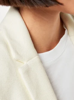 Whistles White Slim Jersey Jacket