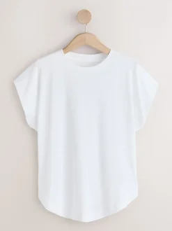 White Cap Sleeve TENCEL™ Modal Blend T-Shirt