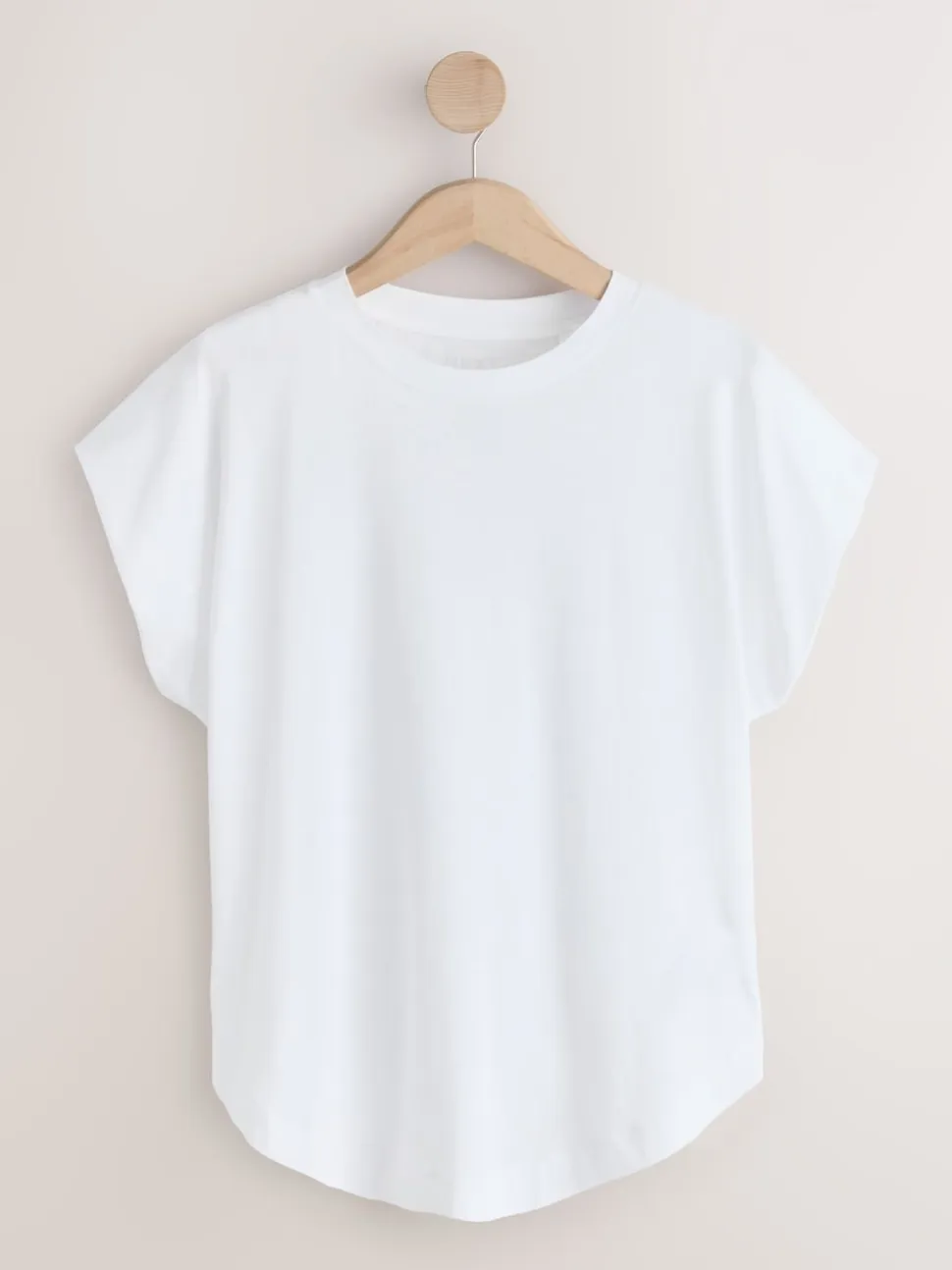 White Cap Sleeve TENCEL™ Modal Blend T-Shirt