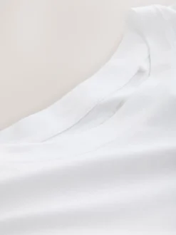White Cap Sleeve TENCEL™ Modal Blend T-Shirt