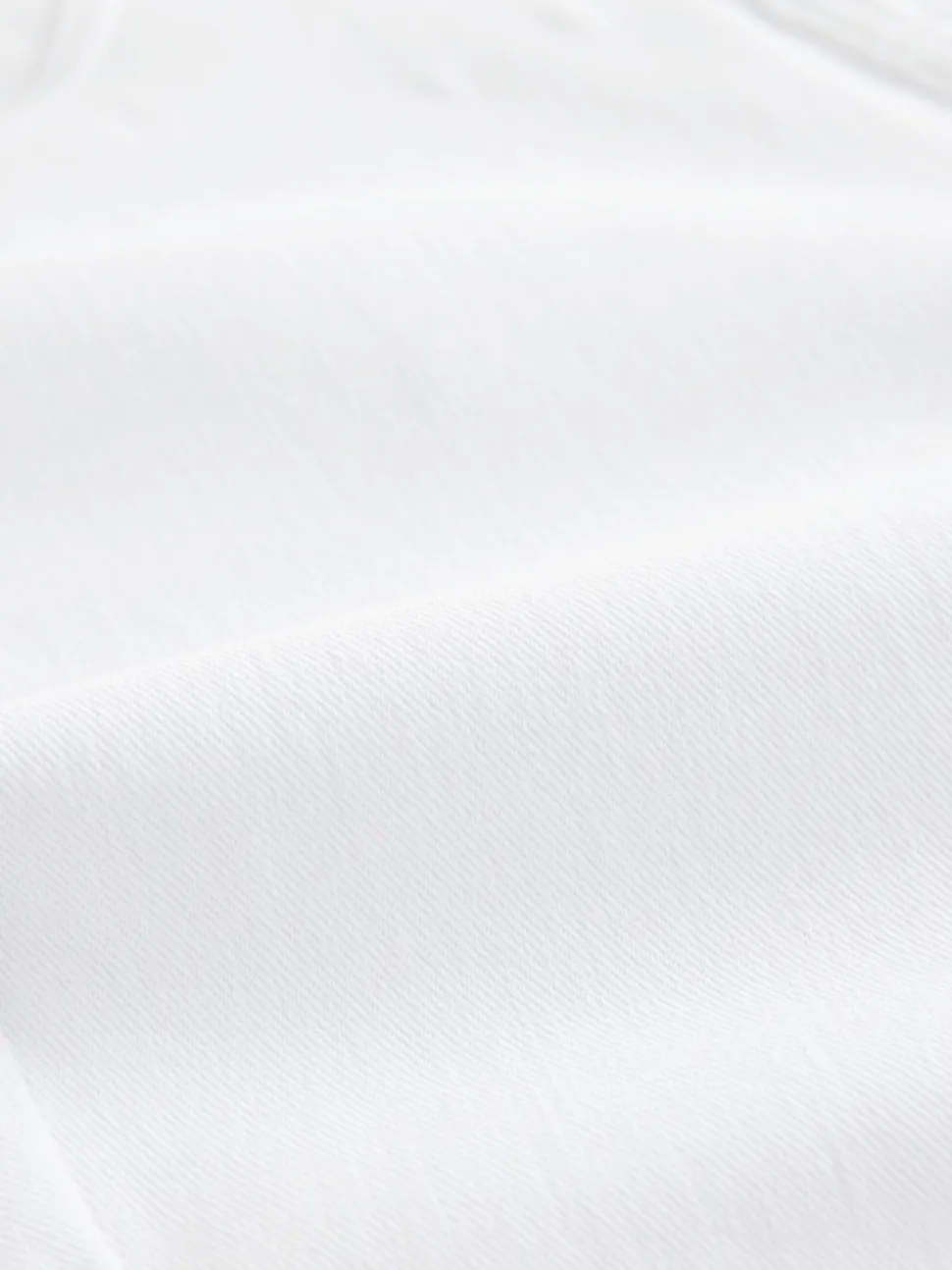 White Cropped Denim Jersey Leggings