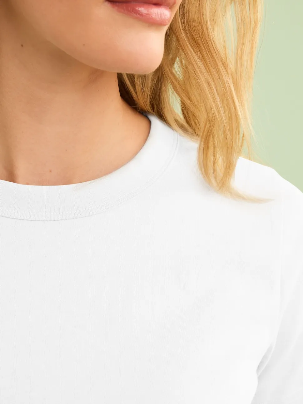 White Essential Pure Cotton Short Sleeve Crew Neck T-Shirt