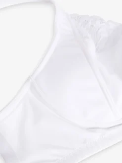 White F-K Ultimate Comfort Cup Padded Strap Non Pad Non Wired Bra with Side Support