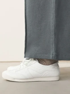 White Forever Comfort® Slimeline Side Stripe Lace Up Trainers