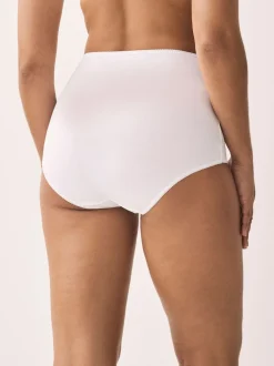 White Full Brief Cotton Rich Knickers 5 Pack