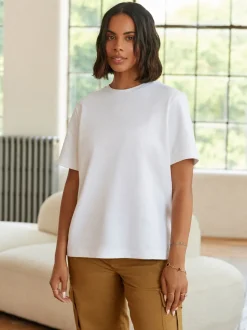 White Heavyweight Short Sleeve Crew Neck T-Shirt