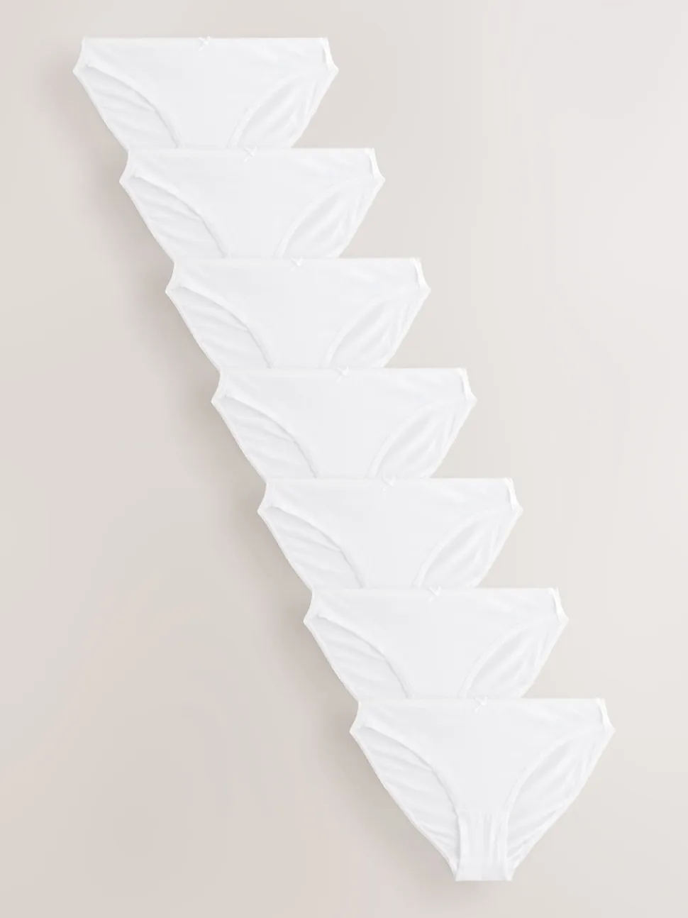 White High Leg Cotton Rich Knickers 7 Pack
