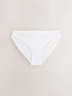 White High Leg Cotton Rich Knickers 7 Pack