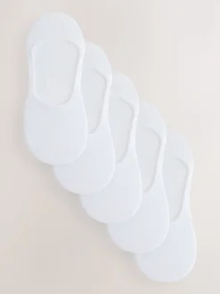 White Invisible Socks 5 Pack