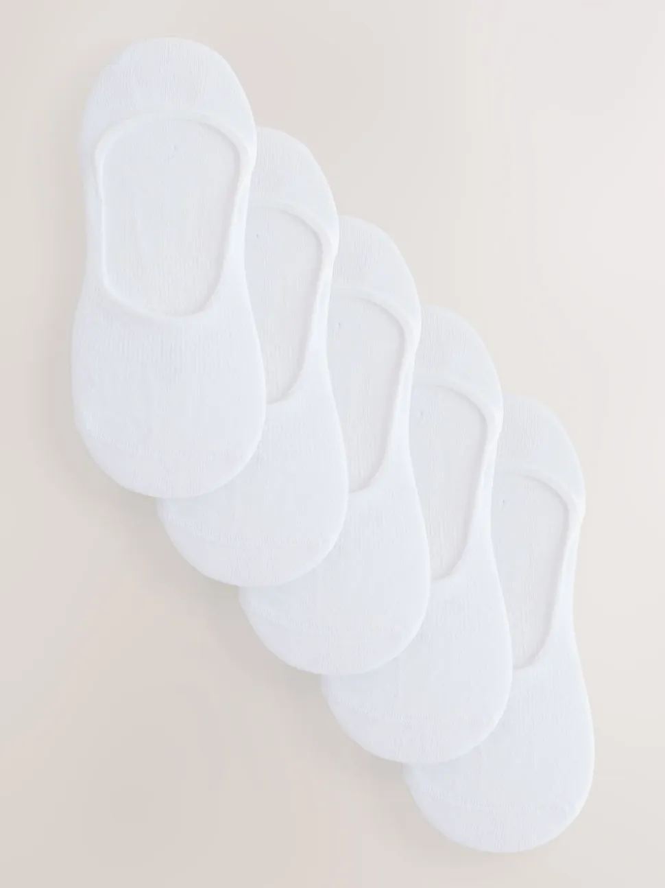 White Invisible Socks 5 Pack