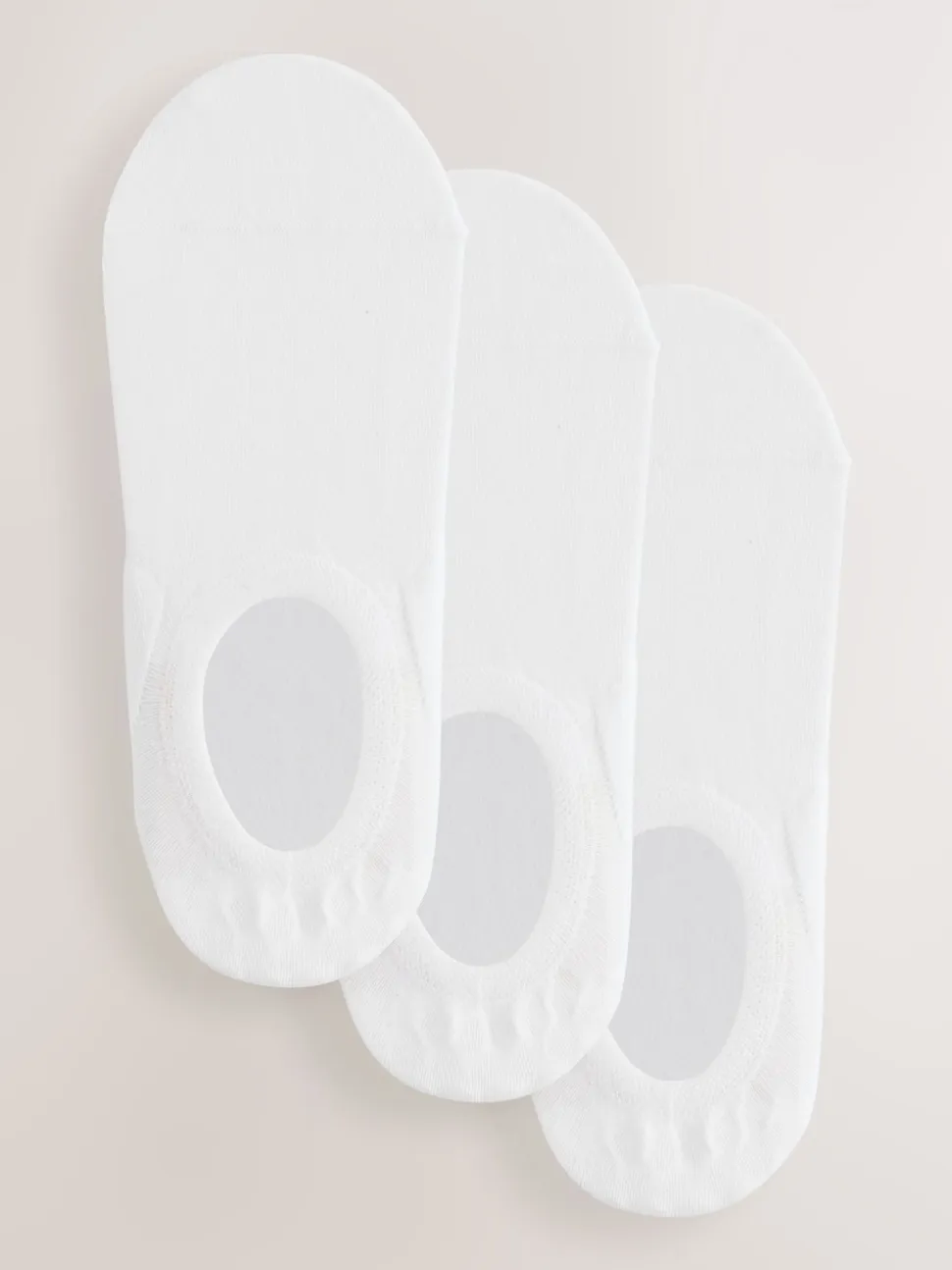 White Invisible Socks 3 Pack
