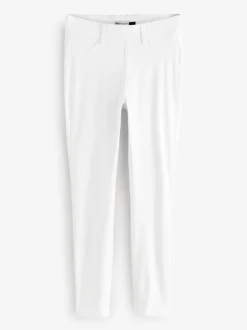 White Jersey Denim Leggings