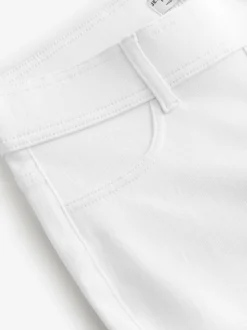White Jersey Denim Leggings