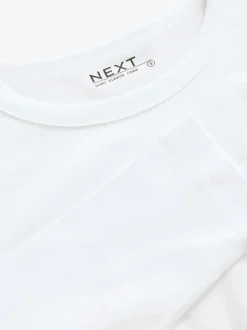 White Long Sleeve Crew Neck T-Shirt