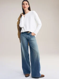 White Long Sleeve Heavyweight Crew Neck T-Shirt