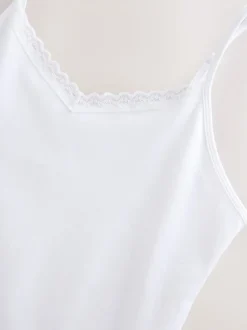 White Menopause Friendly Cooling Cotton Slip