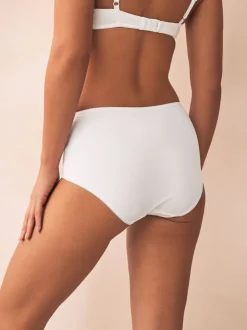 White Midi Cotton Rich Knickers 5 Pack