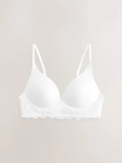White Pad Non Wire Ultimate Comfort Lounge Bra