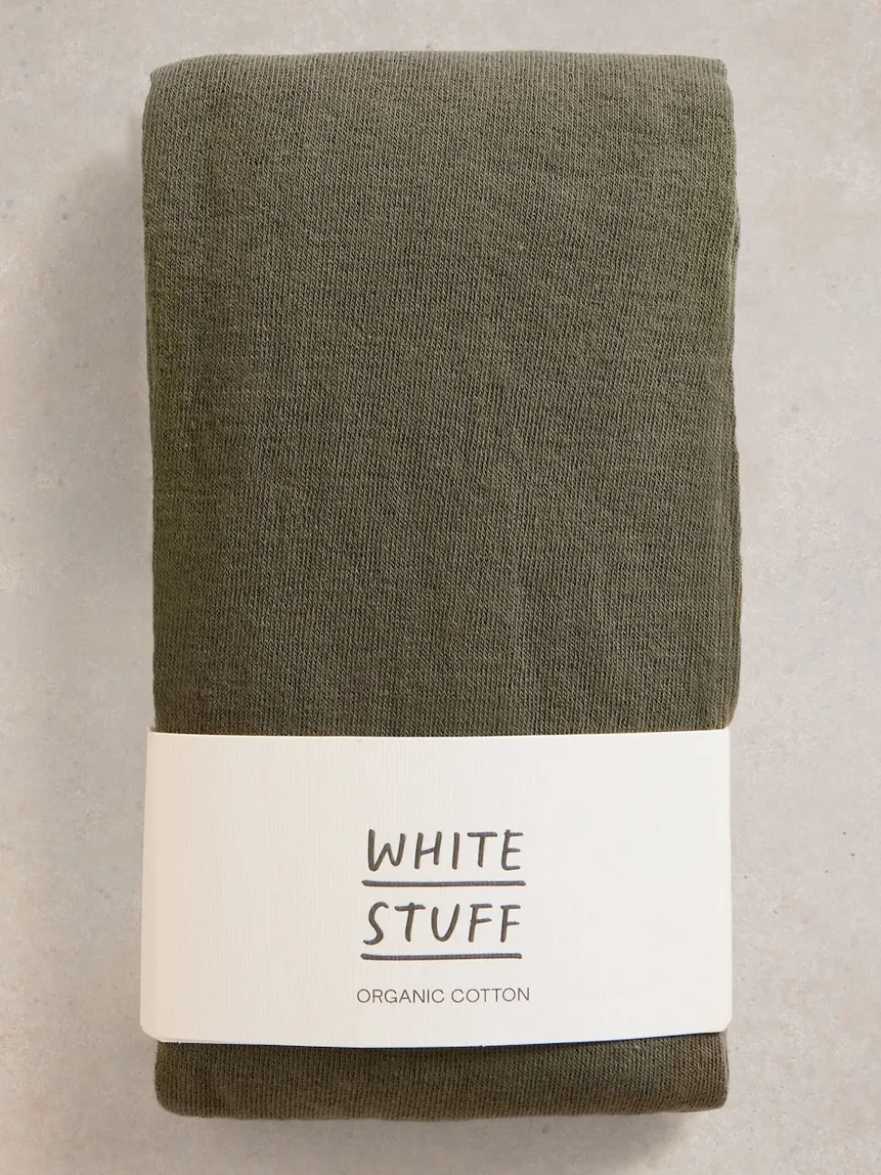 White Stuff Army Green Patty Plain Tights