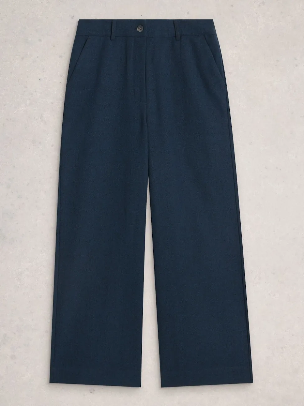 White Stuff Blue Belle Tweedy Wide Leg Trousers