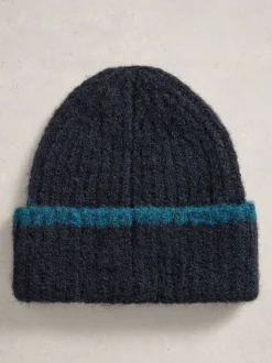 White Stuff Blue Emma Knitted Beanie